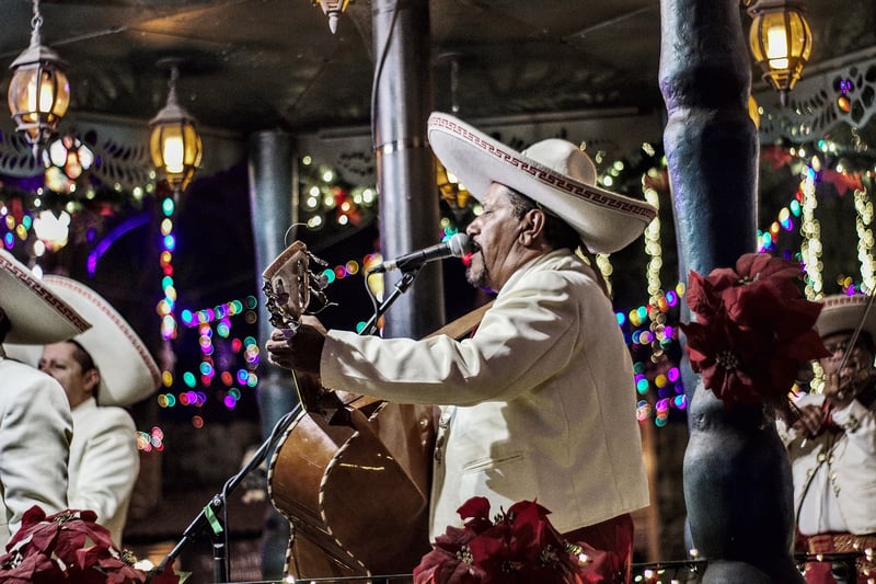 Mariachi band performing